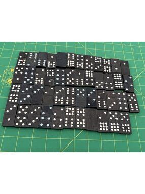 Vintage Whitman Double-Six Dominos 47 Pieces